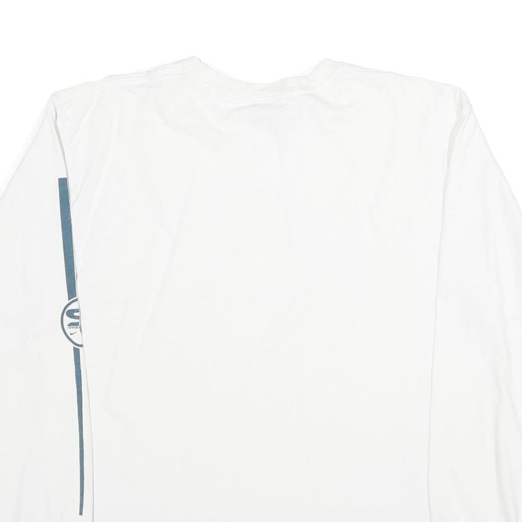 NIKE Mens White Surf Cup Graphic Long Sleeve Crew Neck T-Shirt M