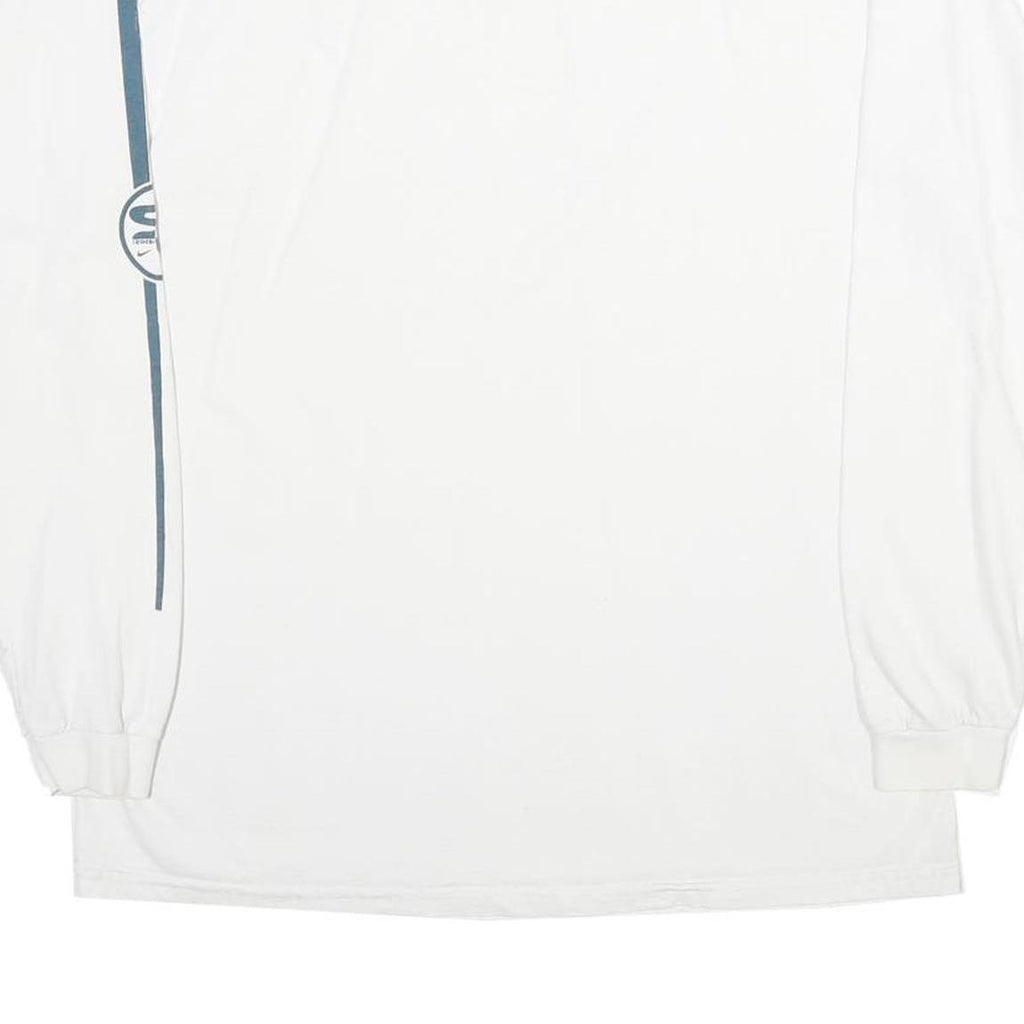 NIKE Mens White Surf Cup Graphic Long Sleeve Crew Neck T-Shirt M