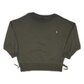 RIVER ISLAND Womens Green Crew Neck Sweatshirt L Relaxed Fit Cotton Blend