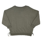 RIVER ISLAND Womens Green Crew Neck Sweatshirt L Relaxed Fit Cotton Blend