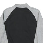 NIKE Mens Black & Grey White Colourblock Jacket M Cotton Blend Zip Casual