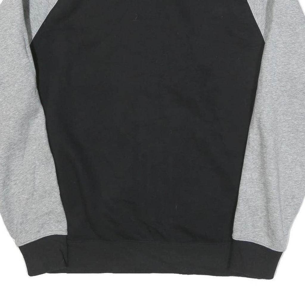 NIKE Mens Black & Grey White Colourblock Jacket M Cotton Blend Zip Casual