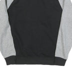 NIKE Mens Black & Grey White Colourblock Jacket M Cotton Blend Zip Casual