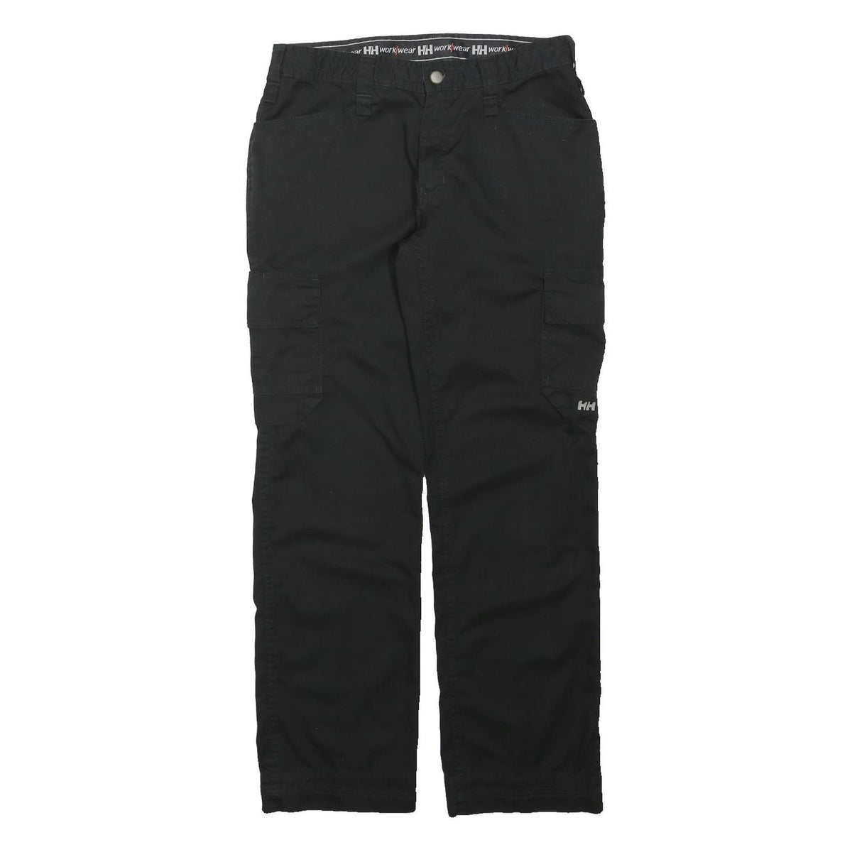 HELLY HANSEN Womens Black Regular Fit Cargo Trousers W30 L30 Workwear Practical