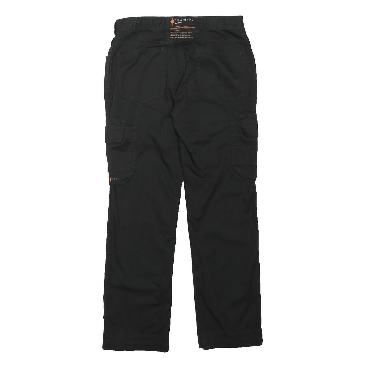 HELLY HANSEN Womens Black Regular Fit Cargo Trousers W30 L30 Workwear Practical