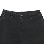 LEVI'S Womens Shorts Black Casual Cut-Off Denim L W34 Frayed Hem