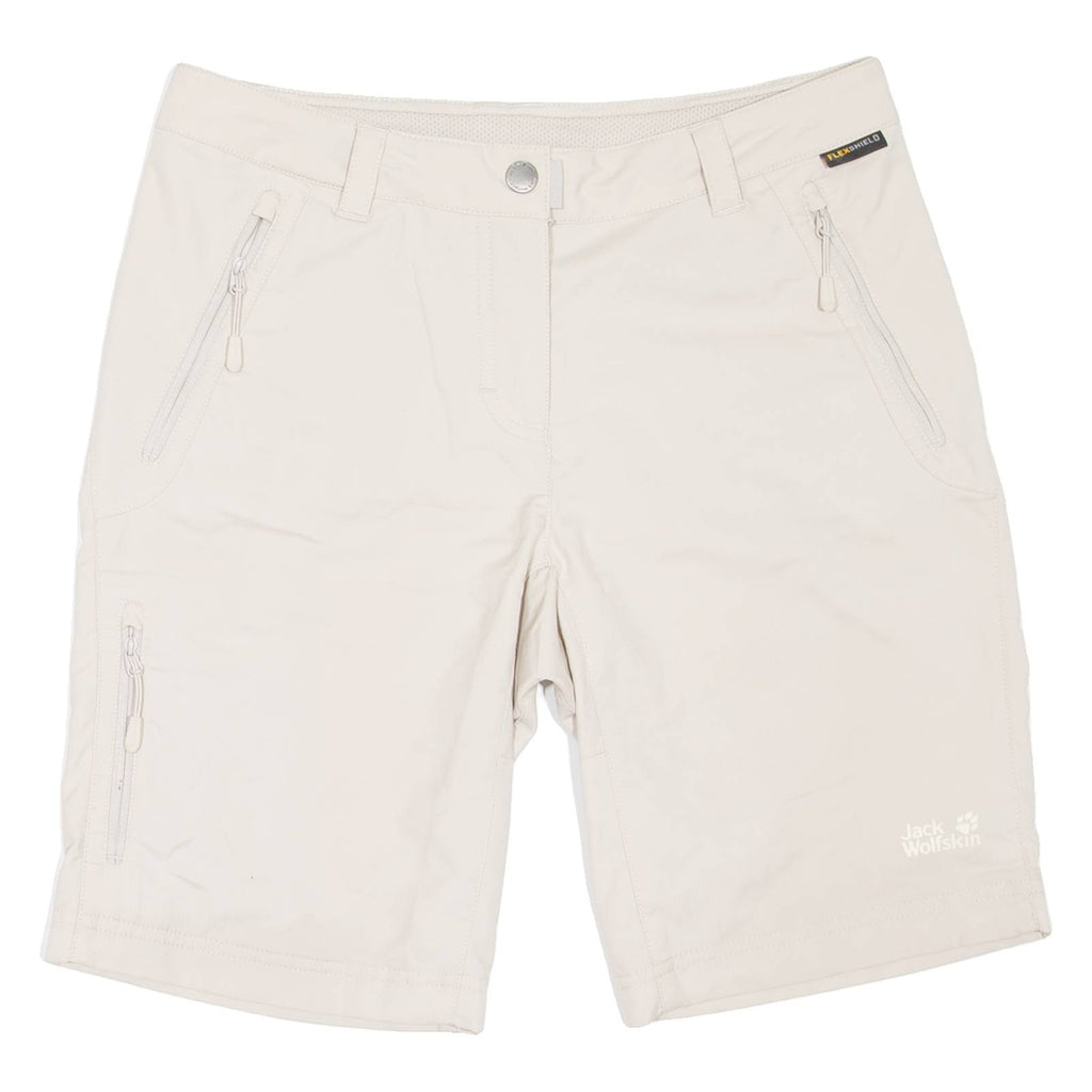 JACK WOLFSKIN Outdoor Womens Casual Shorts Beige UK 8 W28