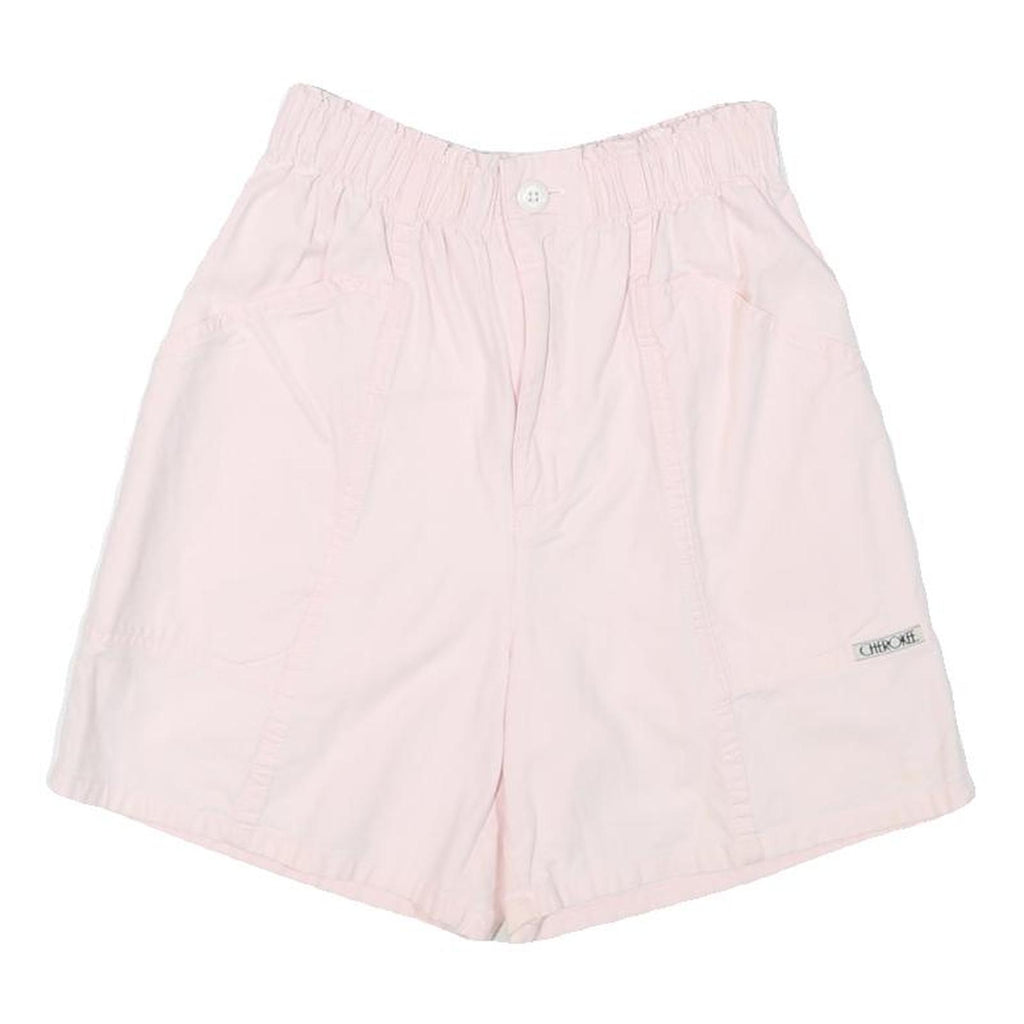 CHEROKEE Womens Shorts Pink Casual Plain XXS W23 Lightweight Cotton