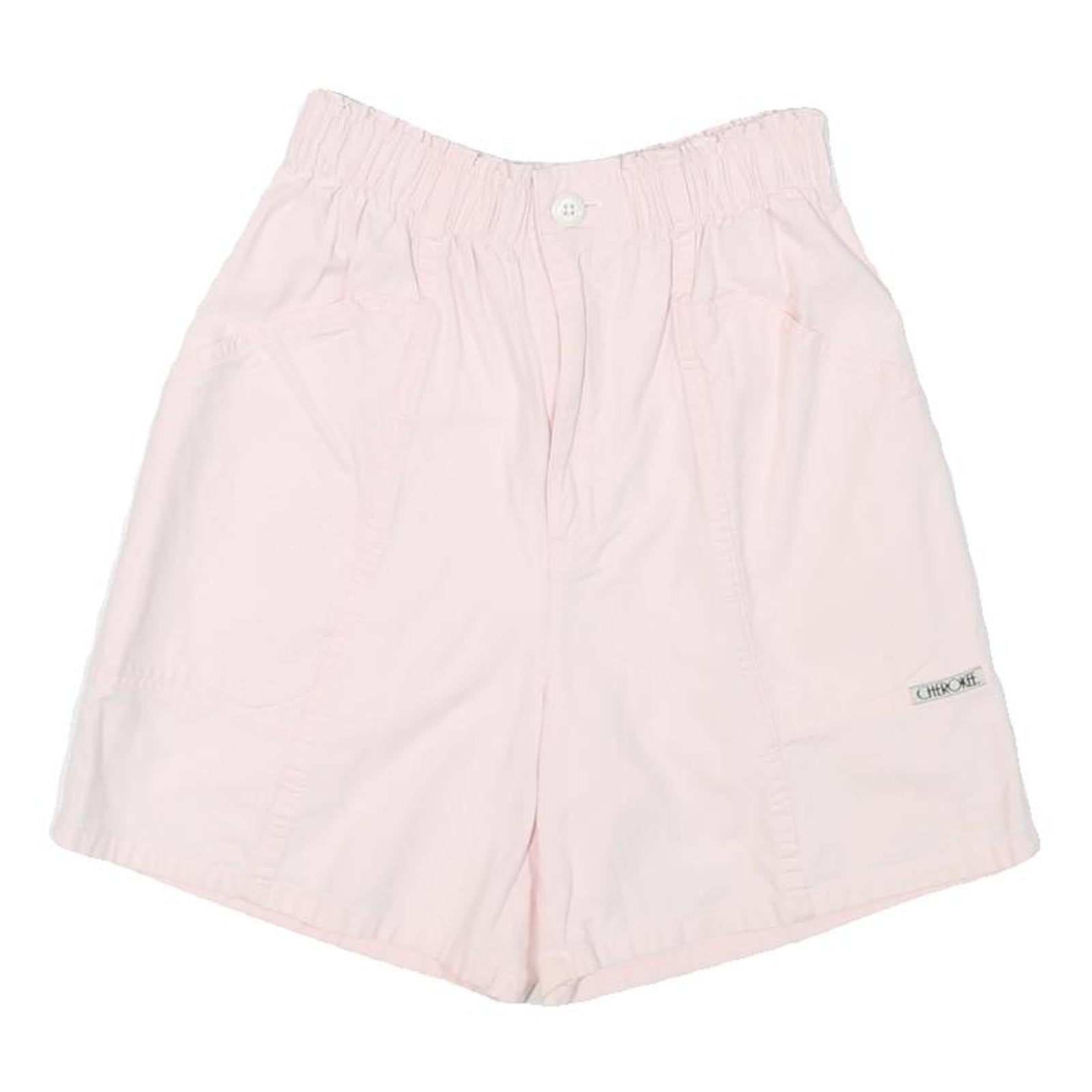 CHEROKEE Womens Shorts Pink Casual Plain XXS W23 Lightweight Cotton