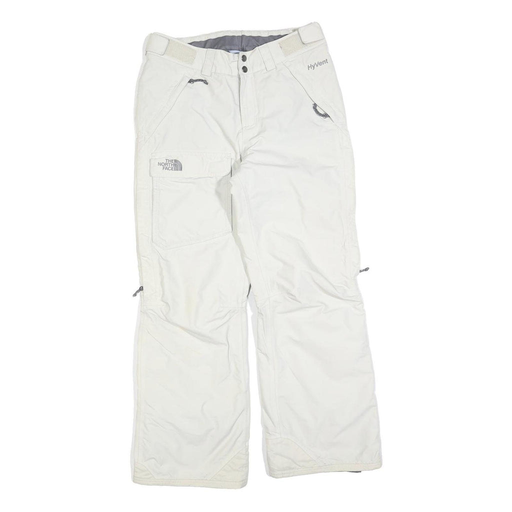 THE NORTH FACE Womens Polyester Blend White Regular Fit Trousers W30 L28 Outdoor