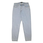 RIOT Womens Jeans Blue Regular Straight Denim Light W35 L30 Casual Cotton Style