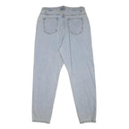 RIOT Womens Jeans Blue Regular Straight Denim Light W35 L30 Casual Cotton Style