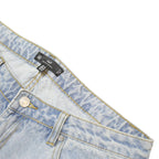 RIOT Womens Jeans Blue Regular Straight Denim Light W35 L30 Casual Cotton Style