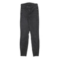 GUESS Womens Slim Black Denim Jeans W23 L26 Stretch Cotton Blend Zip Fastening