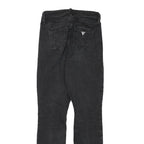 GUESS Womens Slim Black Denim Jeans W23 L26 Stretch Cotton Blend Zip Fastening