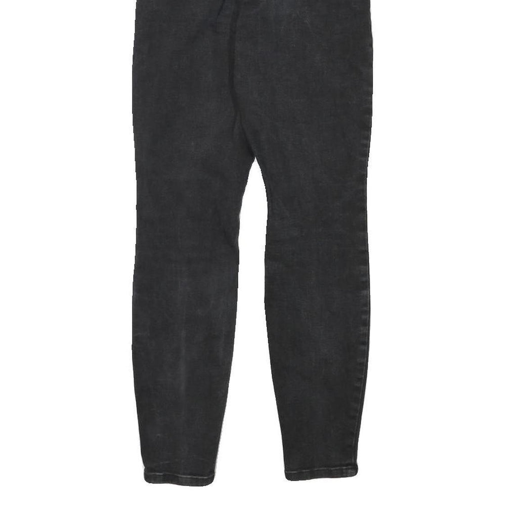 GUESS Womens Slim Black Denim Jeans W23 L26 Stretch Cotton Blend Zip Fastening