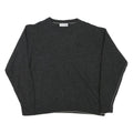 LACOSTE Mens Charcoal Plain Wool Jumper Crew Neck Basic Knit XS