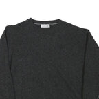 LACOSTE Mens Charcoal Plain Wool Jumper Crew Neck Basic Knit XS