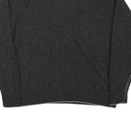 LACOSTE Mens Charcoal Plain Wool Jumper Crew Neck Basic Knit XS