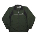 FILA Mens Green & Black Track Jacket S Polyester Zip Sports Casual Lightweight