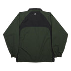 FILA Mens Green & Black Track Jacket S Polyester Zip Sports Casual Lightweight