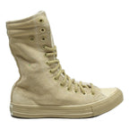 CONVERSE Chuck Taylor All Star Womens Ankle Boots Beige Leather UK 4.5 Lace-Up