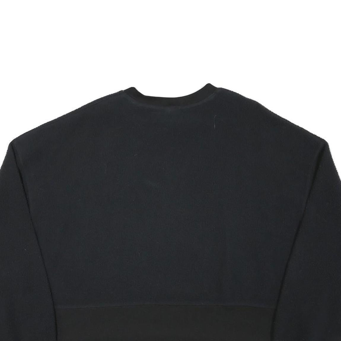 NIKE Womens Black Plain Crew Neck Basic Knit S Jumper Lightweight Comfort