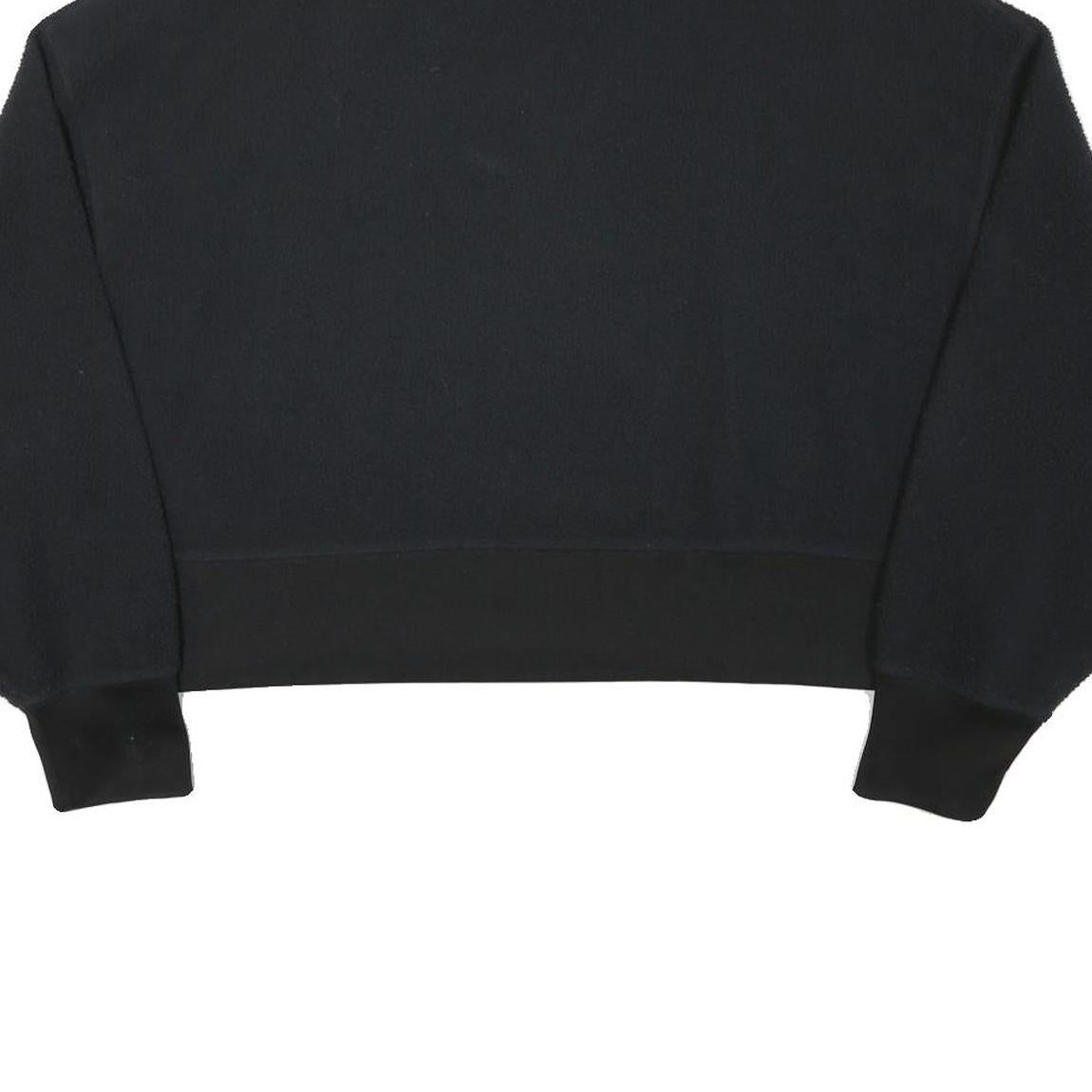 NIKE Womens Black Plain Crew Neck Basic Knit S Jumper Lightweight Comfort