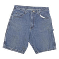WRANGLER Mens Denim Blue Casual L W33 Shorts Cotton Blend Relaxed Fit