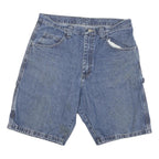 WRANGLER Mens Denim Blue Casual L W33 Shorts Cotton Blend Relaxed Fit