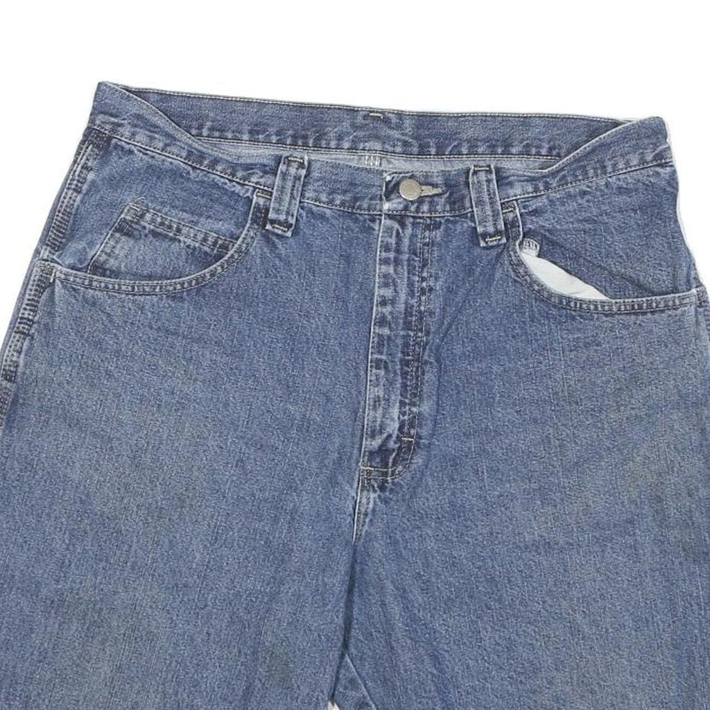 WRANGLER Mens Denim Blue Casual L W33 Shorts Cotton Blend Relaxed Fit