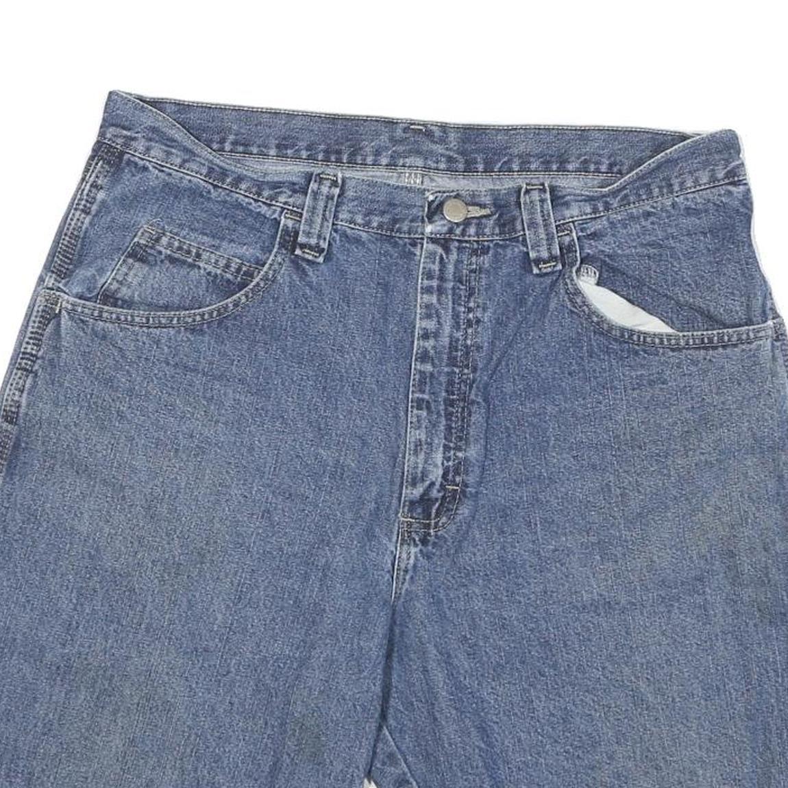 WRANGLER Mens Denim Blue Casual L W33 Shorts Cotton Blend Relaxed Fit