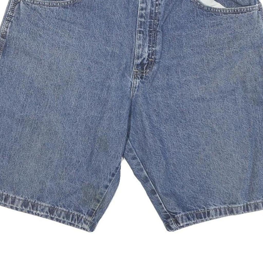 WRANGLER Mens Denim Blue Casual L W33 Shorts Cotton Blend Relaxed Fit