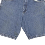 WRANGLER Mens Denim Blue Casual L W33 Shorts Cotton Blend Relaxed Fit