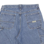 WRANGLER Mens Denim Blue Casual L W33 Shorts Cotton Blend Relaxed Fit