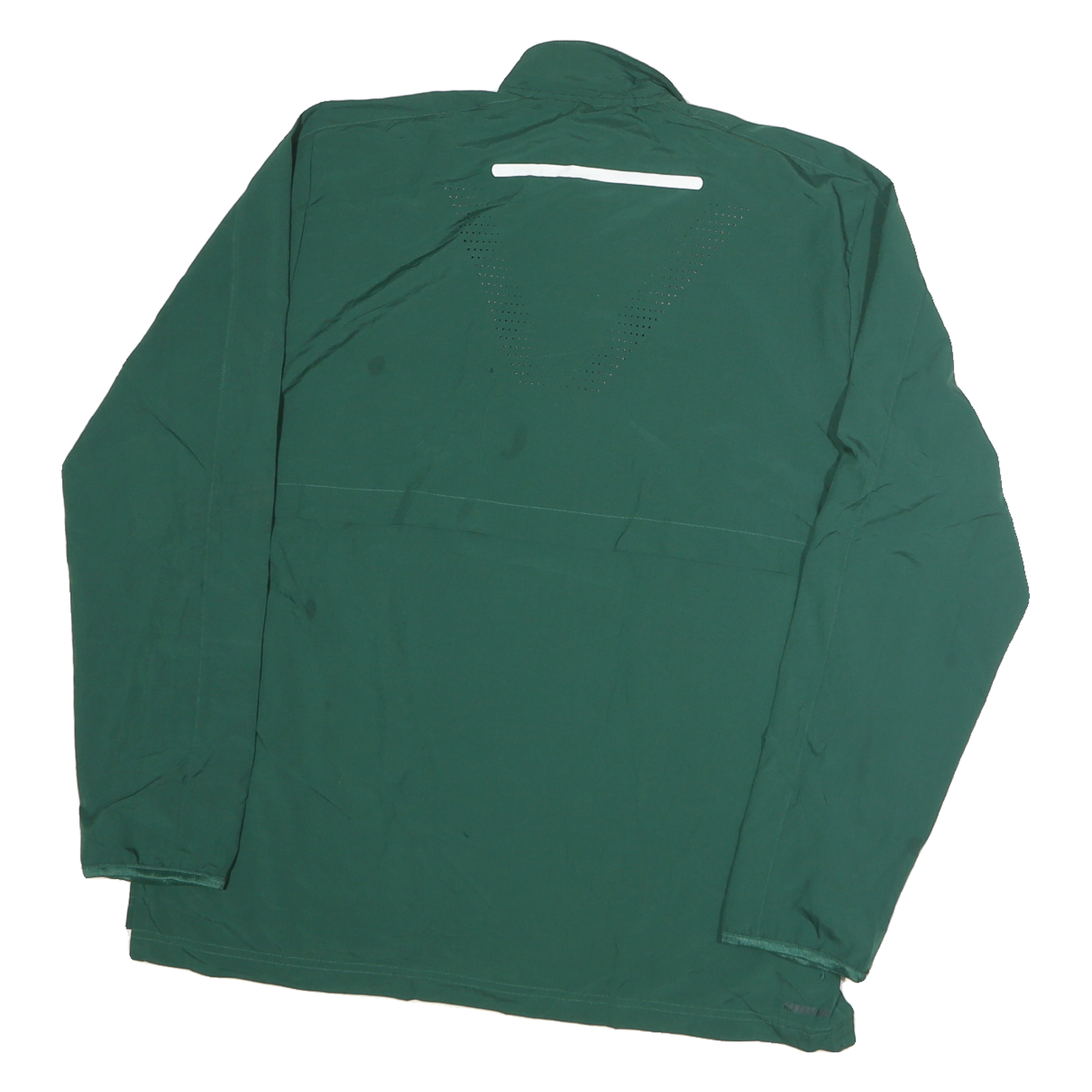 ADIDAS Mens Green Classic Jacket M Polyester Plain Zip Sportswear