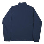 ADIDAS Womens Navy Blue Jacket UK 14 Polyester Blend Plain Zip Casual Sportswear