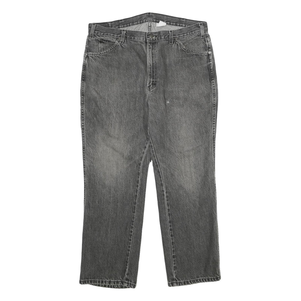 DICKIES Womens Jeans Grey Relaxed Straight Denim Medium W38 L30 Classic Workwear