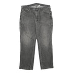 DICKIES Womens Jeans Grey Relaxed Straight Denim Medium W38 L30 Classic Workwear