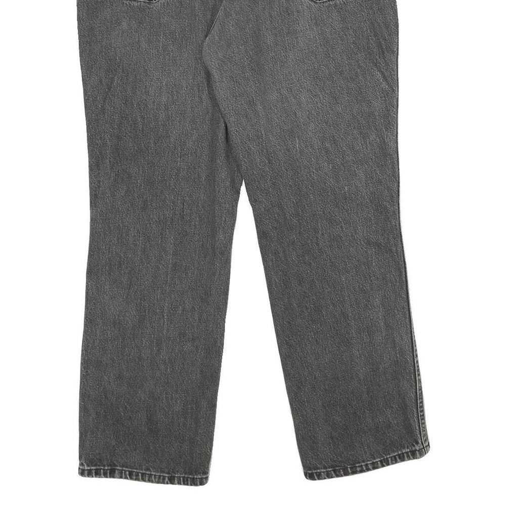 DICKIES Womens Jeans Grey Relaxed Straight Denim Medium W38 L30 Classic Workwear