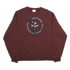 CHAMPION Mens Maroon Saskatchewan Indian Institute Sweatshirt Crew Neck XL