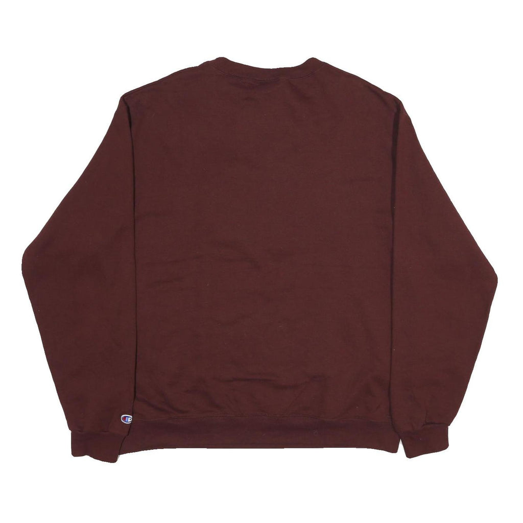 CHAMPION Mens Maroon Saskatchewan Indian Institute Sweatshirt Crew Neck XL