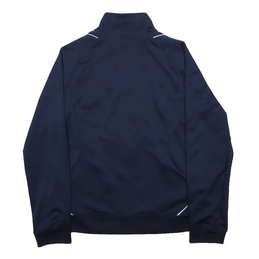 ADIDAS Womens Navy Blue Volleyball Track Jacket L Cotton Blend Zip Sportswear
