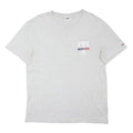 TOMMY JEANS Mens Grey Graphic T-Shirt XL Short Sleeve Crew Neck Cotton Blend