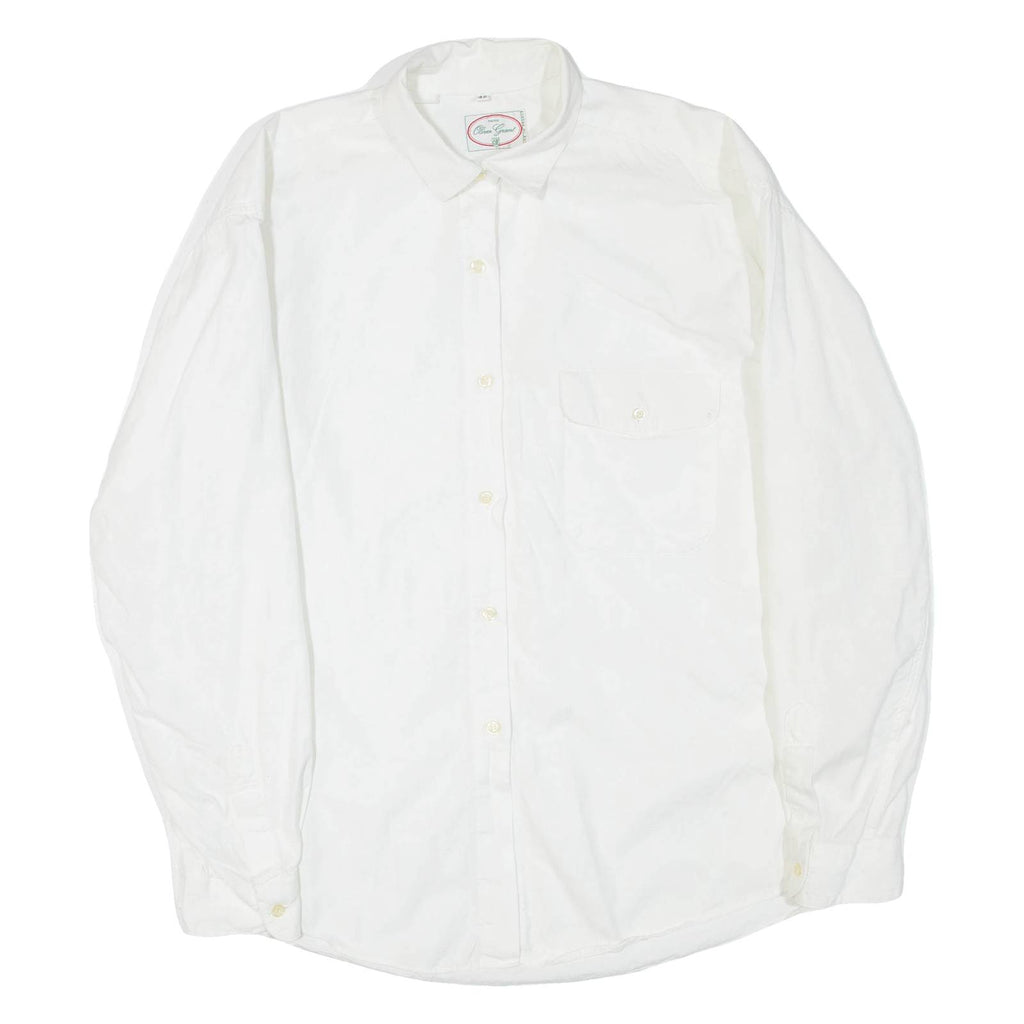 OLIVER GRANT Womens Shirt White Collared Long Sleeve M