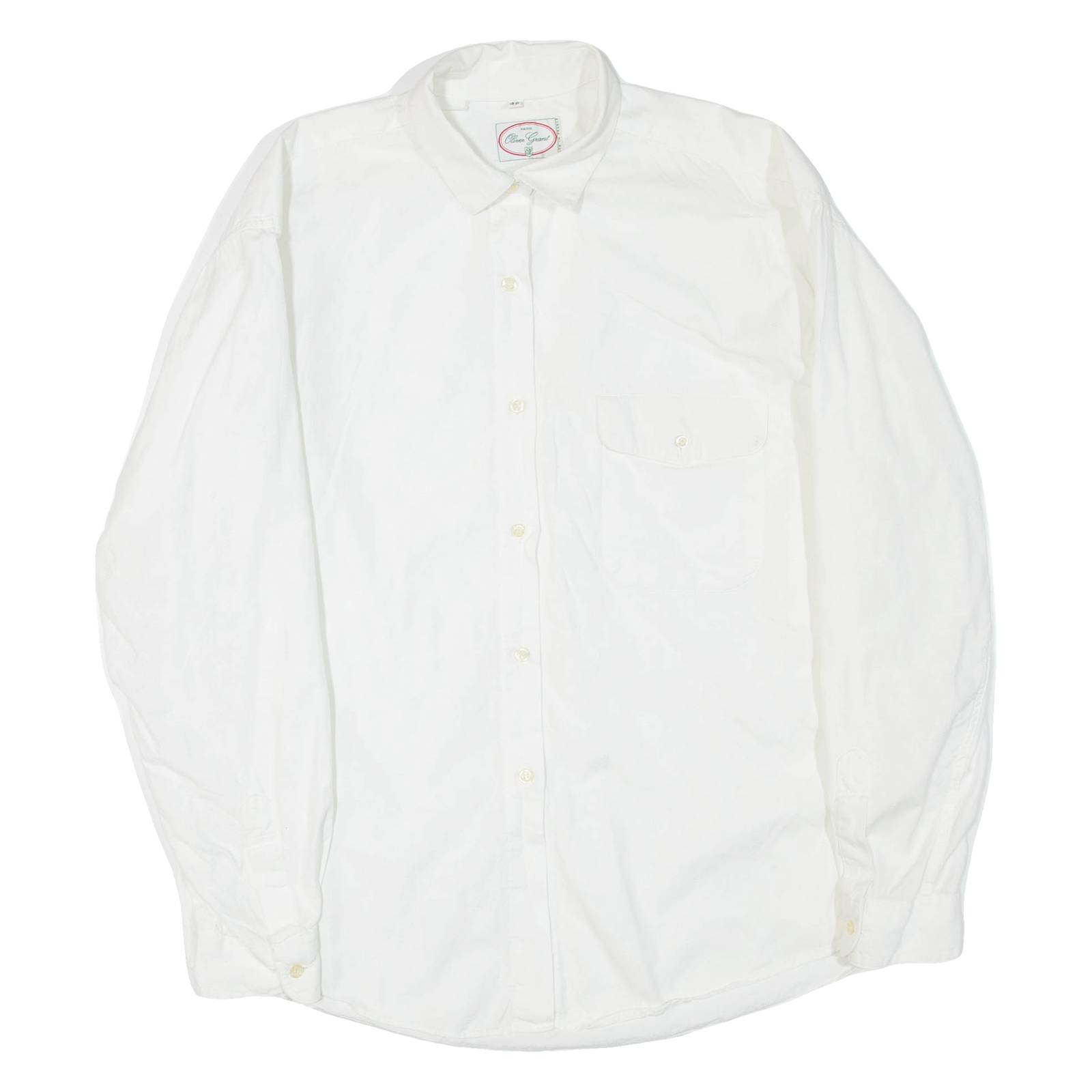 OLIVER GRANT Womens Shirt White Collared Long Sleeve M