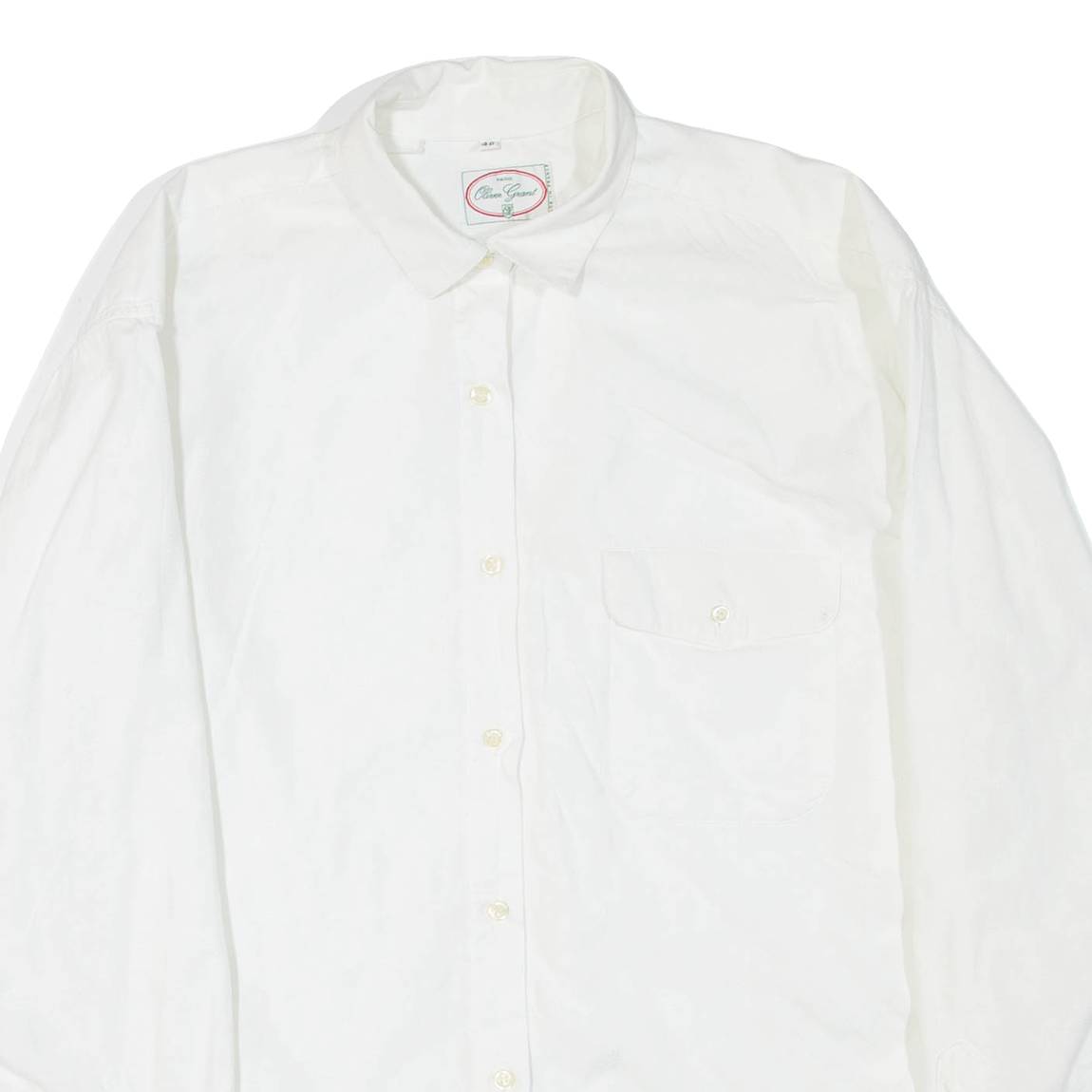 OLIVER GRANT Womens Shirt White Collared Long Sleeve M