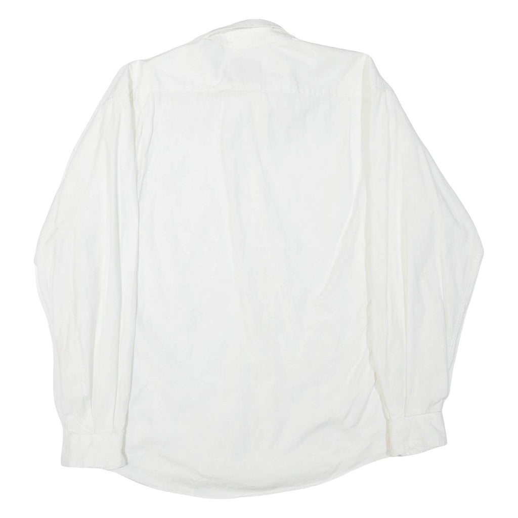 OLIVER GRANT Womens Shirt White Collared Long Sleeve M