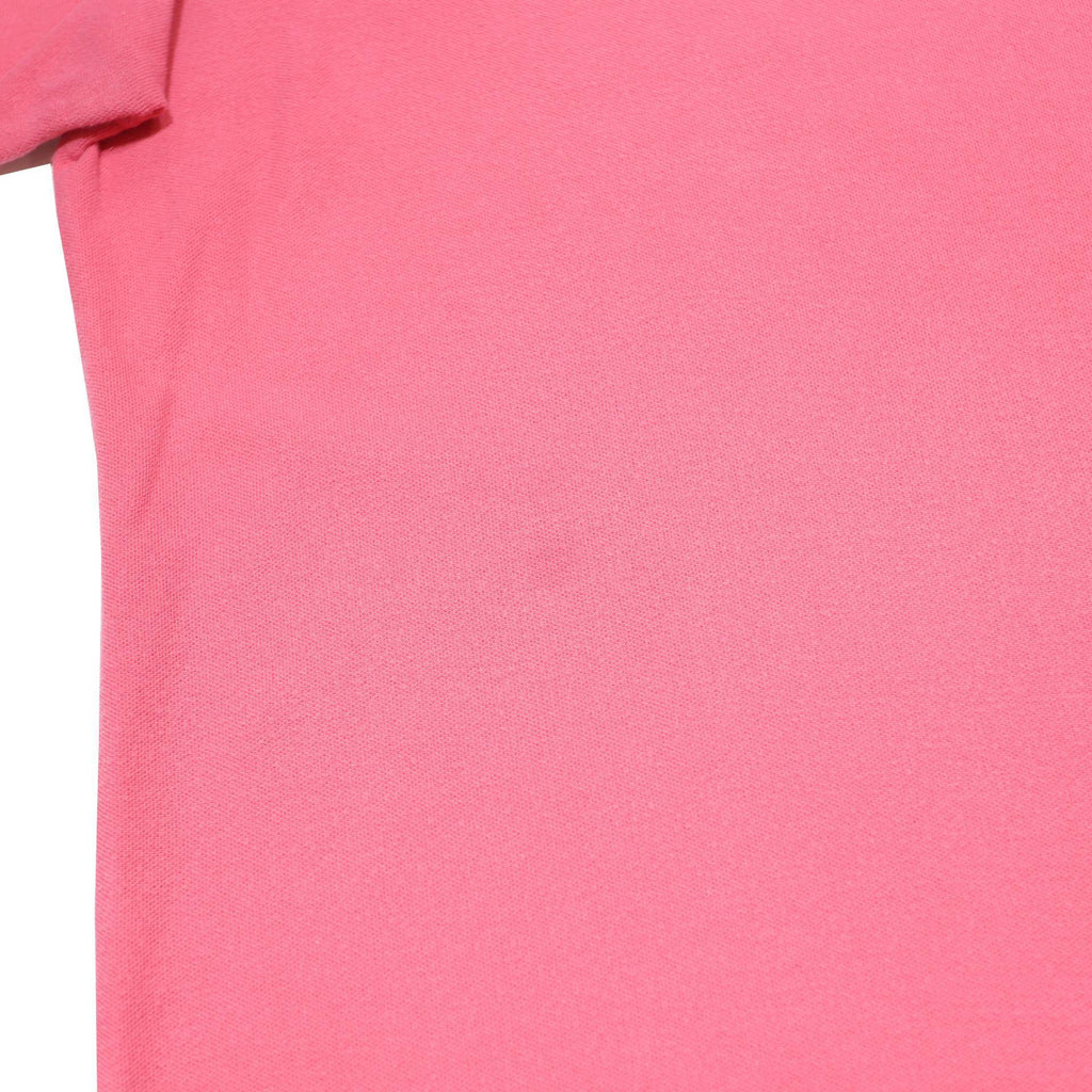 FILA Mens Pink Short Sleeve Plain L Polo Shirt Cotton Casual Summer