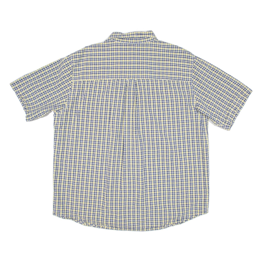 CHAPS Mens Shirt Yellow Check XL